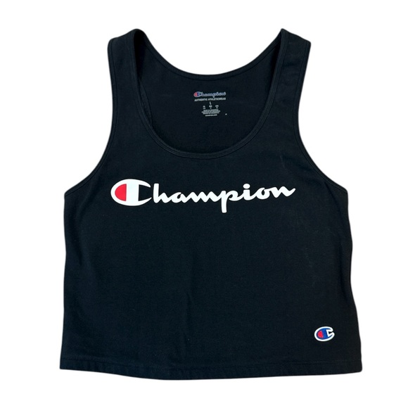 Champion Tops - Champion Black Crop Top